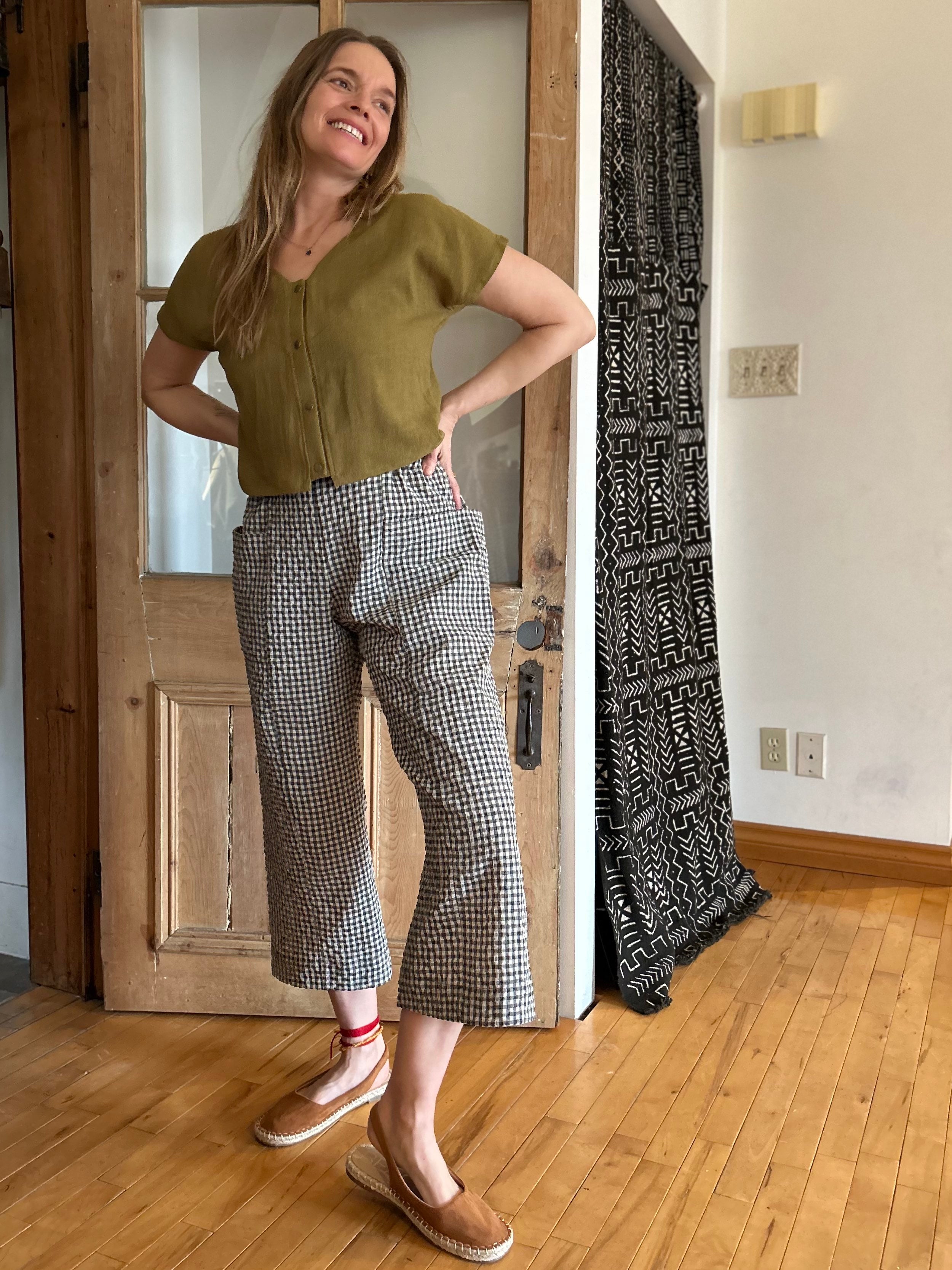 Pantalon Pétunia Vichy Teal