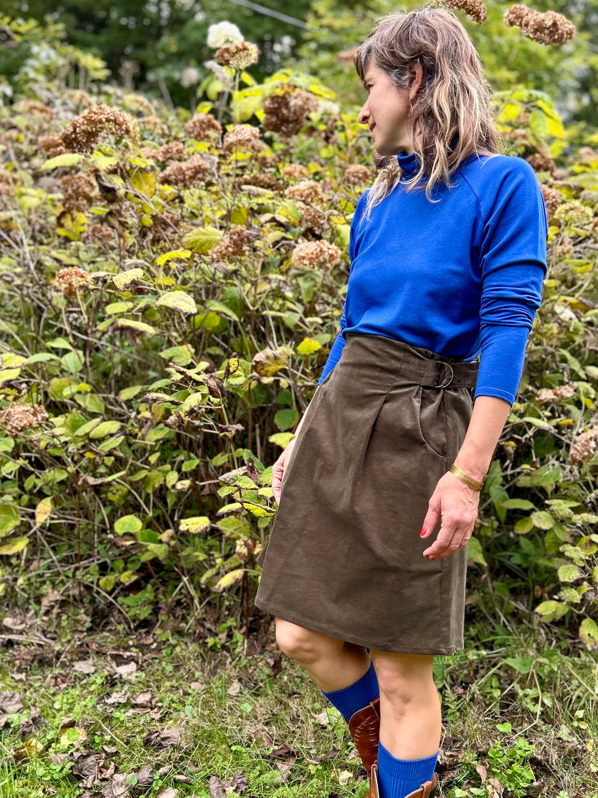 Col roulé raglan ORIS - Cobalt