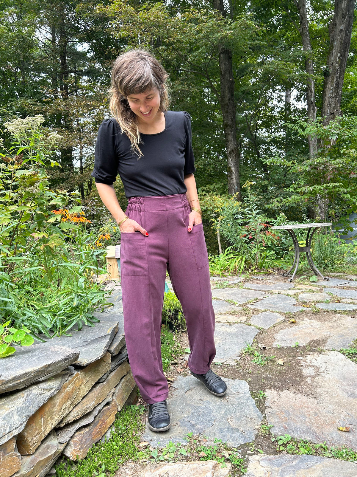 Pantalon baril Betula -Figuier