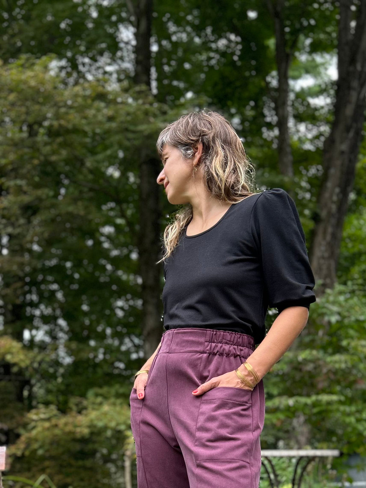 Pantalon baril Betula -Figuier