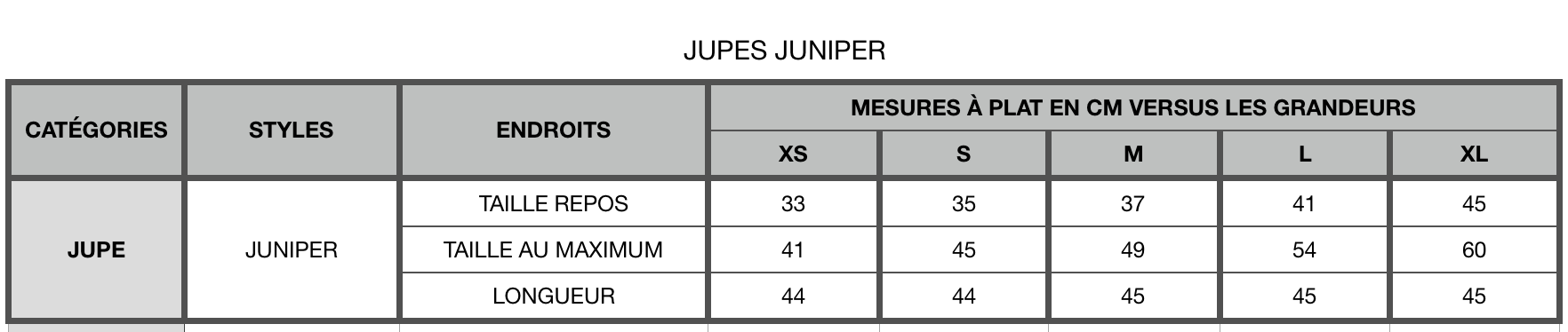 Jupe JUNIPER NOIR-bambou & Coton