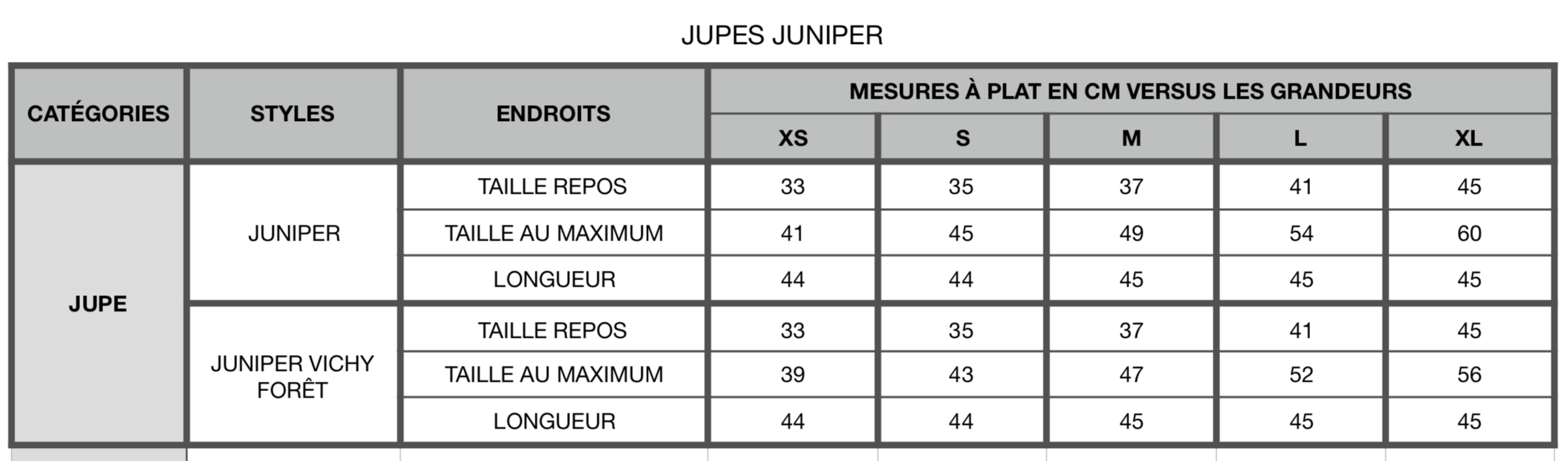 Jupe JUNIPER NOIR-bambou & Coton