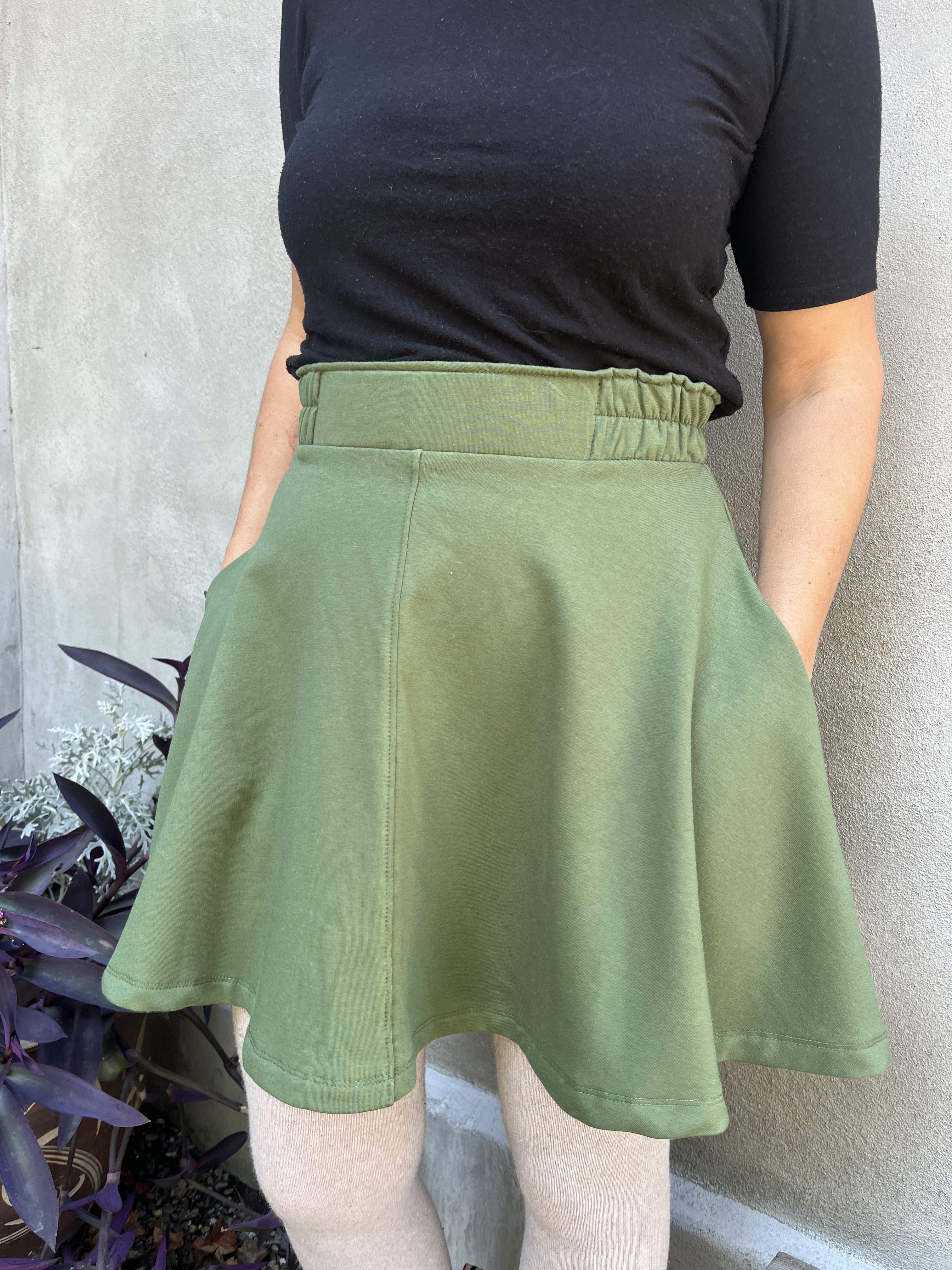 Jupe JUNIPER OLIVE-bambou & Coton