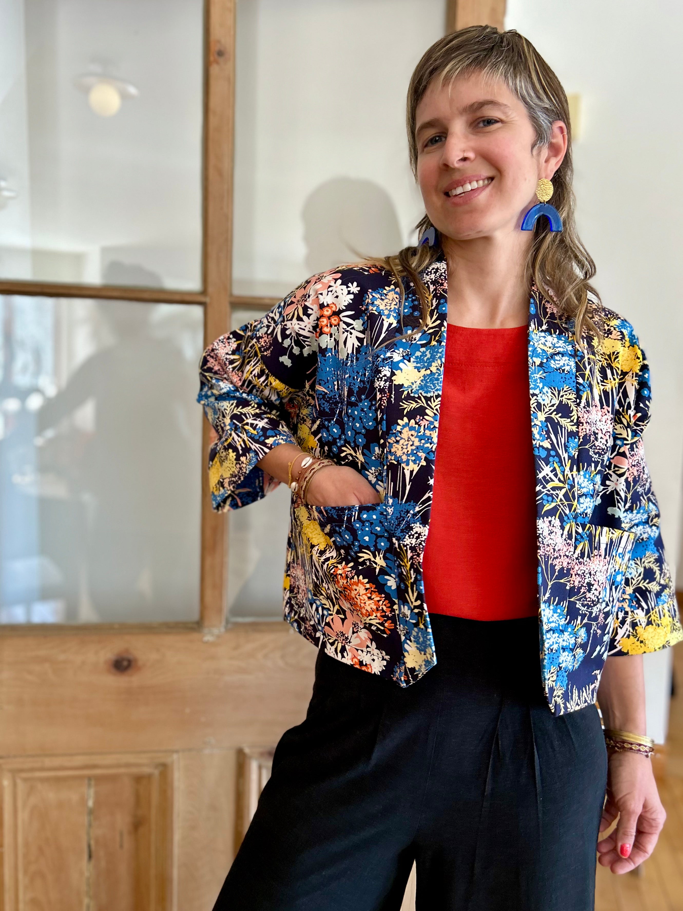 Veste kimono Magnolia- Prairie coton bio