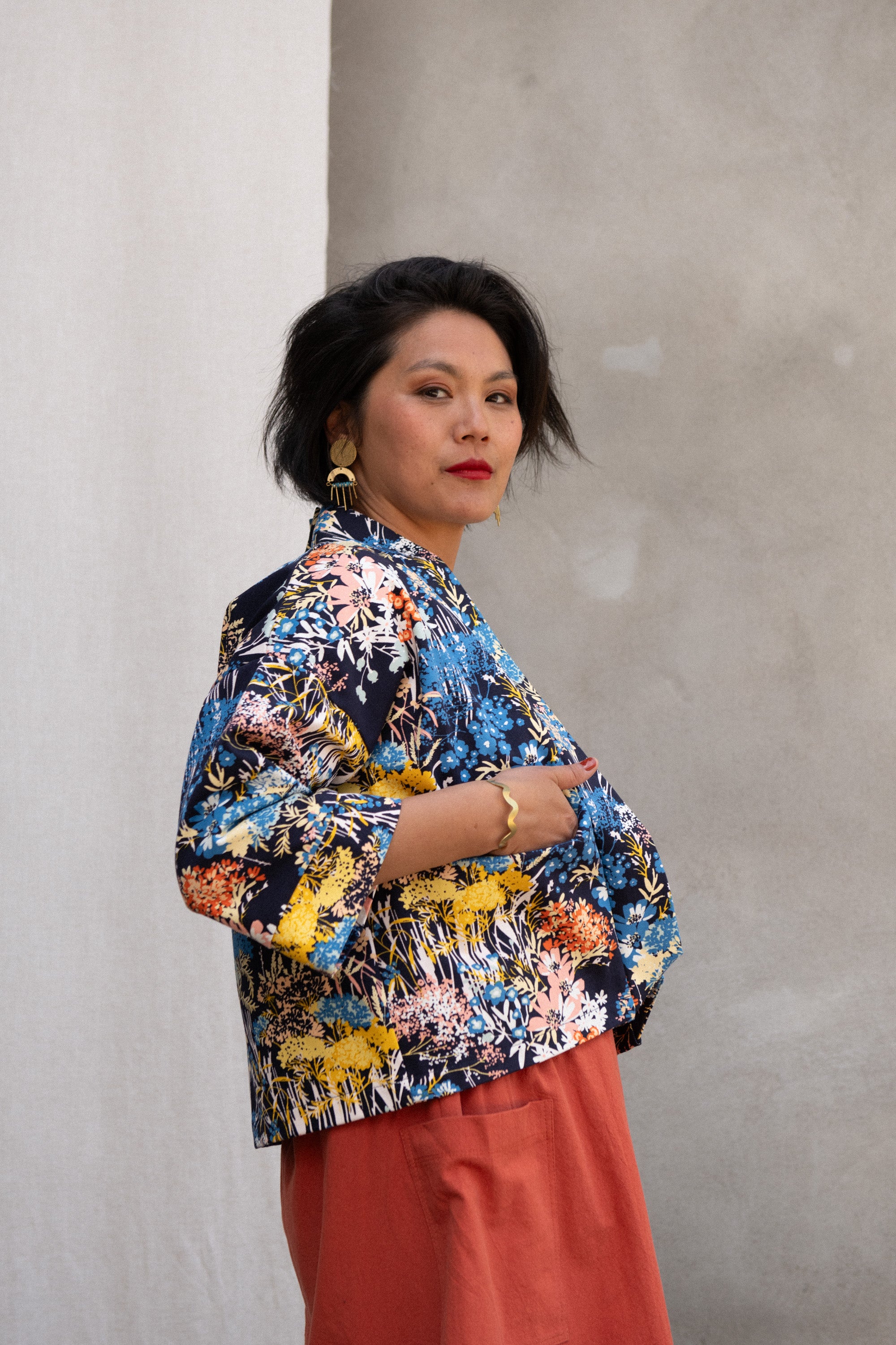 Veste kimono Magnolia- Prairie coton bio