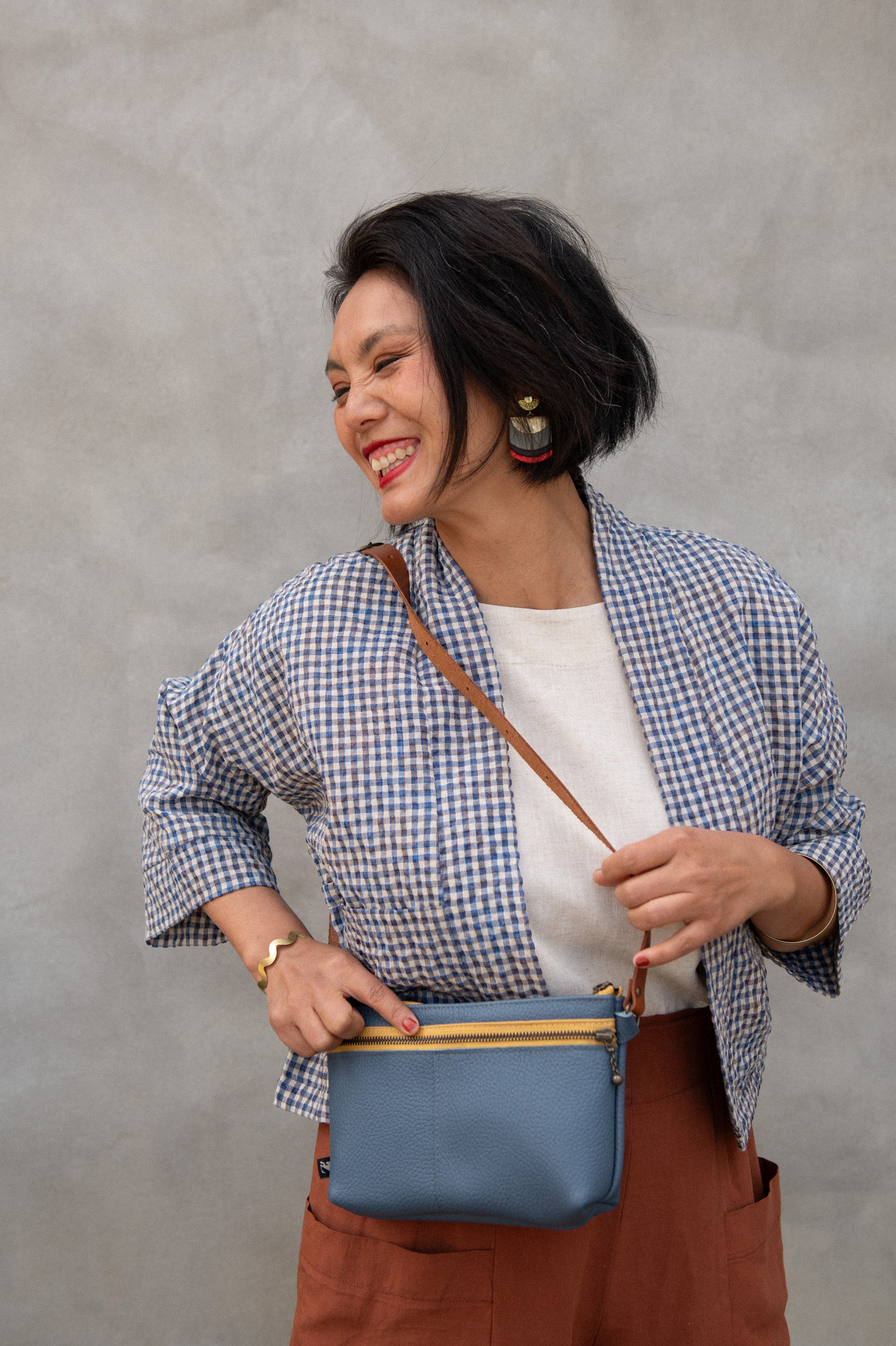 Pochette de taille Glendale - Lavande & Moutarde -