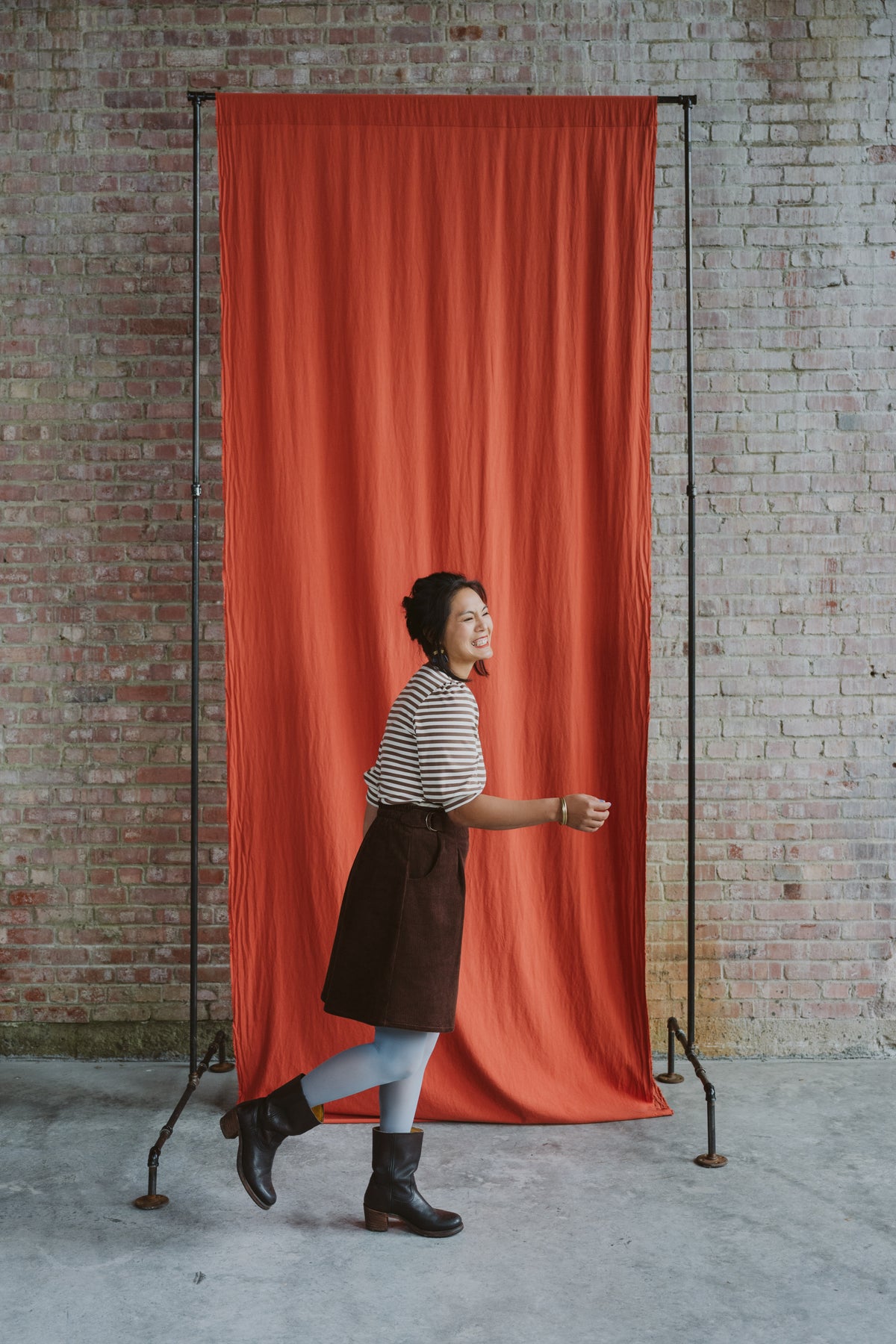 Jupe Berberis -corduroy Espresso