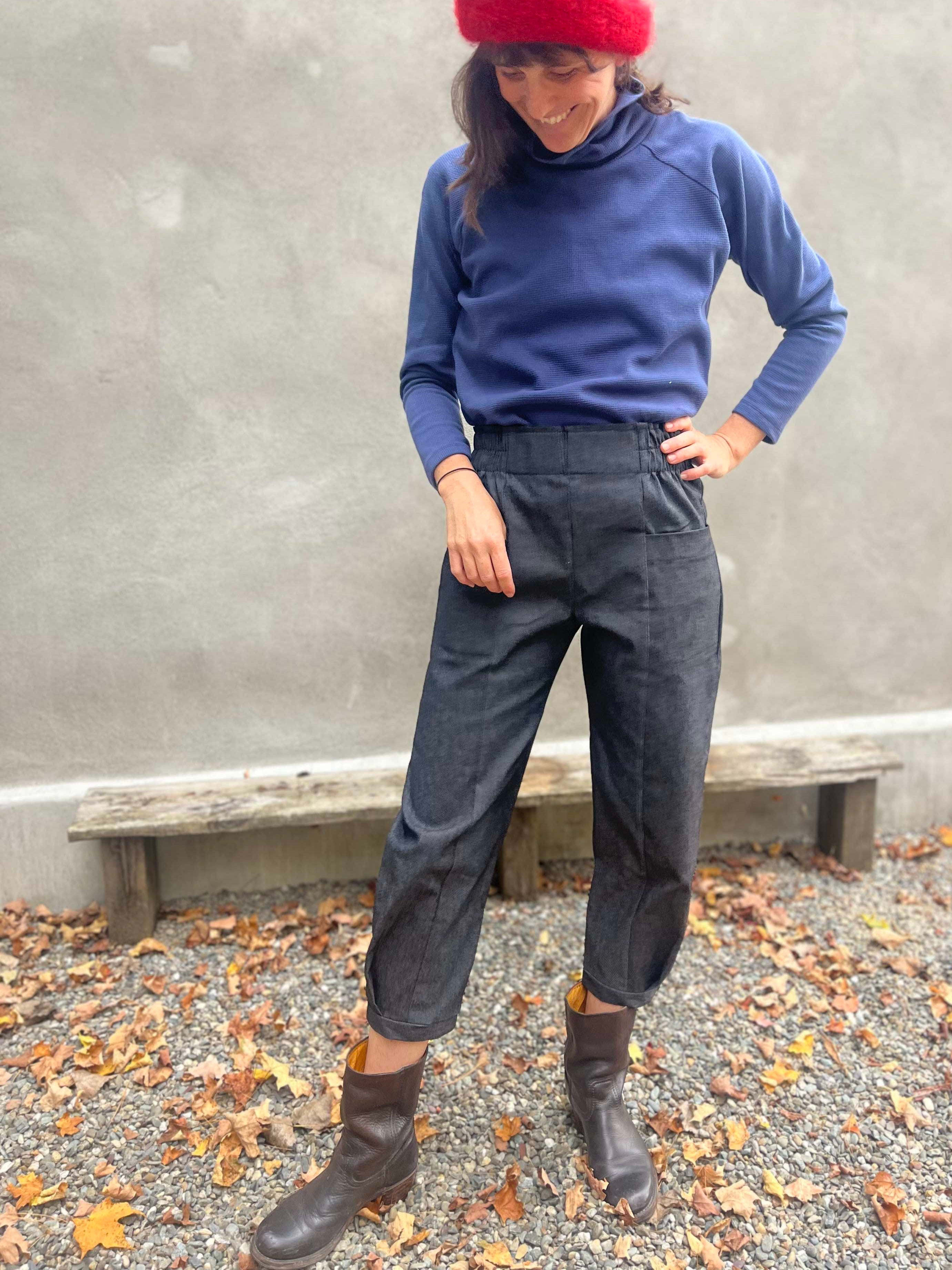 Pantalon NYSSA denim noir