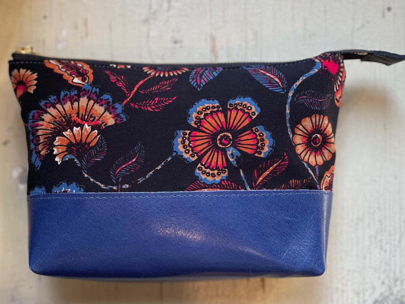 La Trousse - Retailles de tissu et cuir recyclé / Olga - KAZAK -
