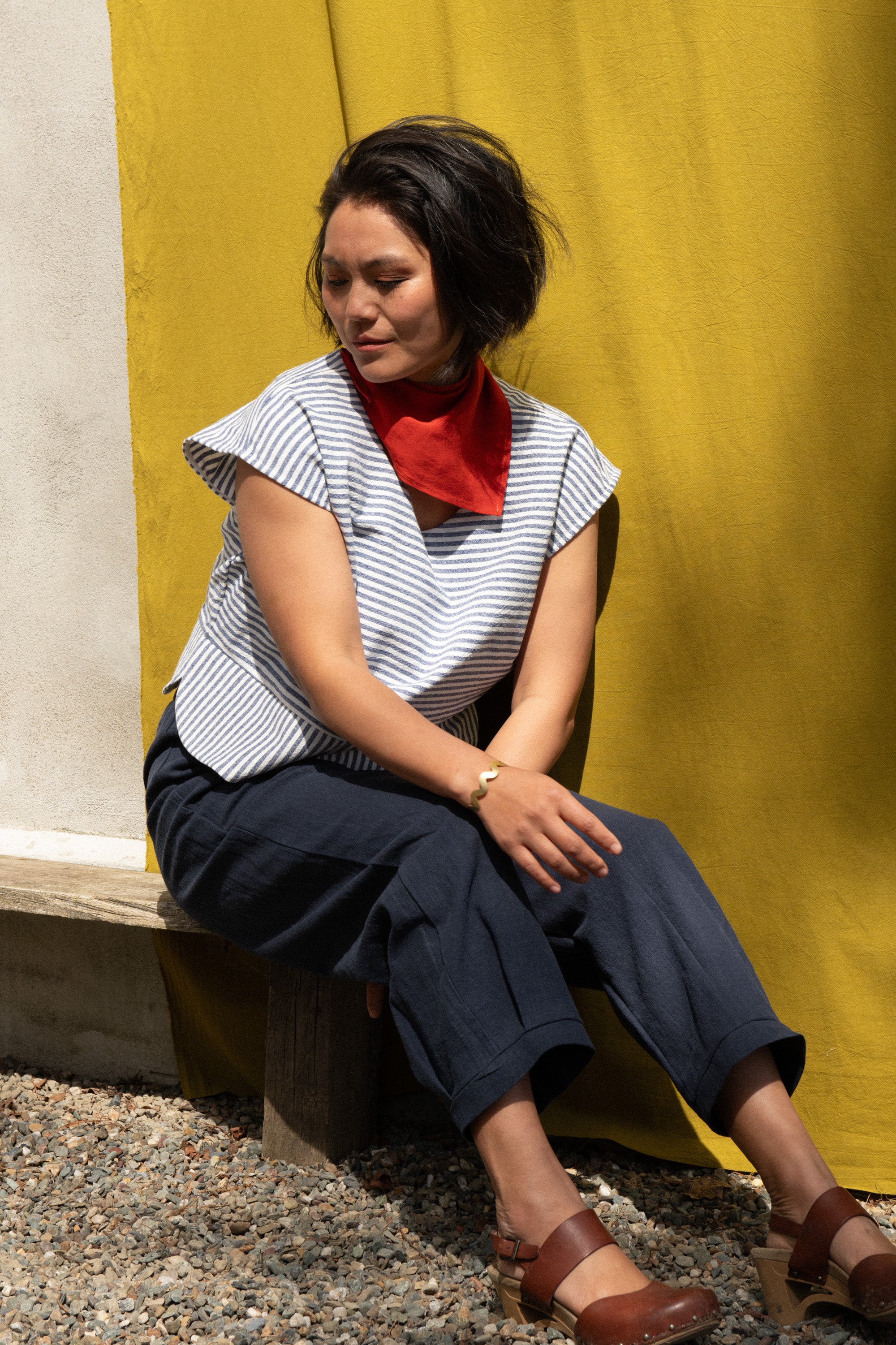 Top Tulipe - Marine -