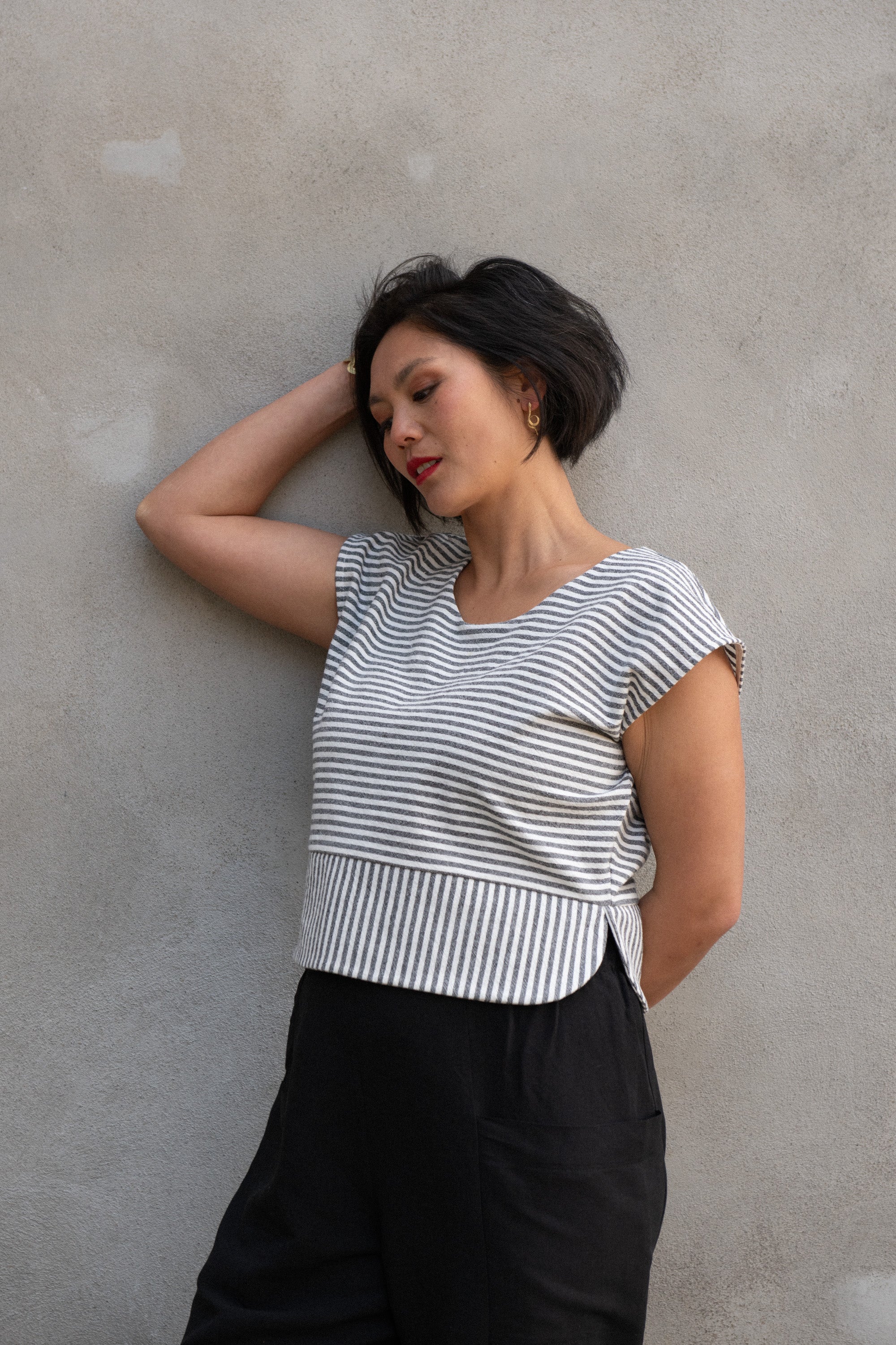 Top Tulipe - Noir -