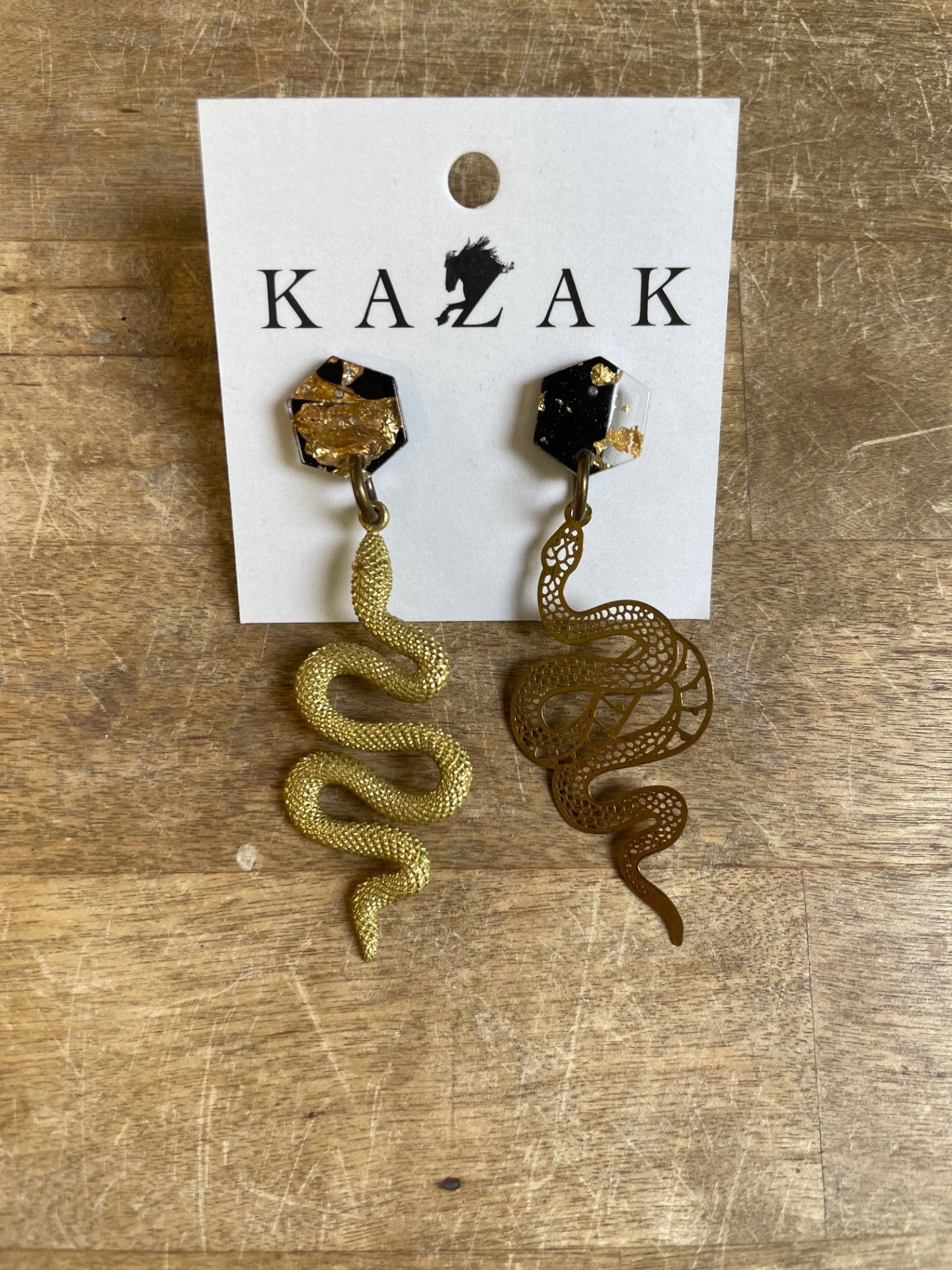 Boucles d'oreilles Serpentin