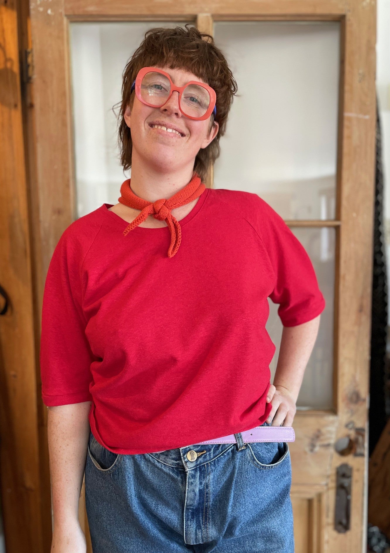 Top Vernus - Tomate - Chanvre Oeko-tex -