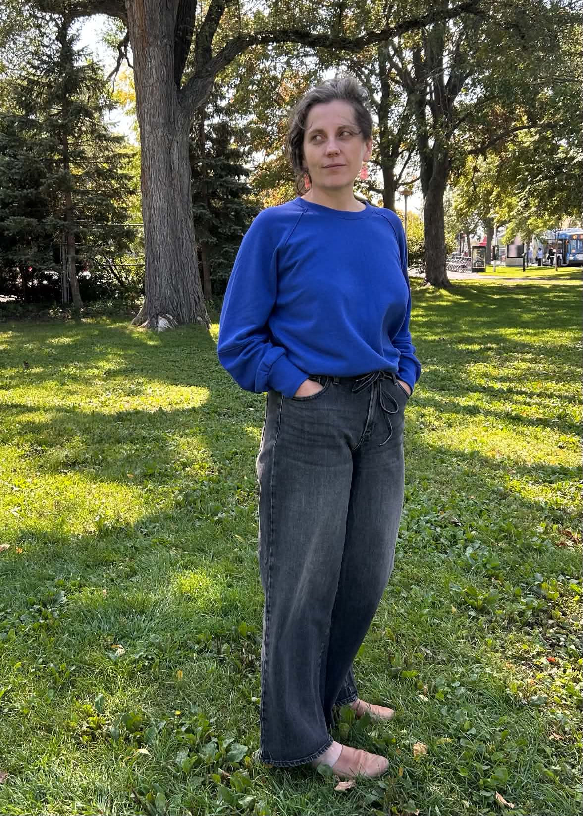 Crewneck Acacia  - Cobalt