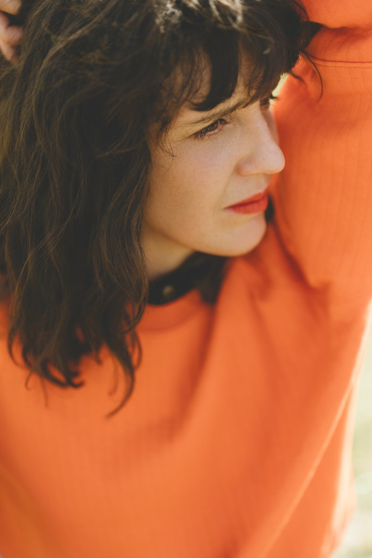 Crewneck Acacia  -Orange matelassé