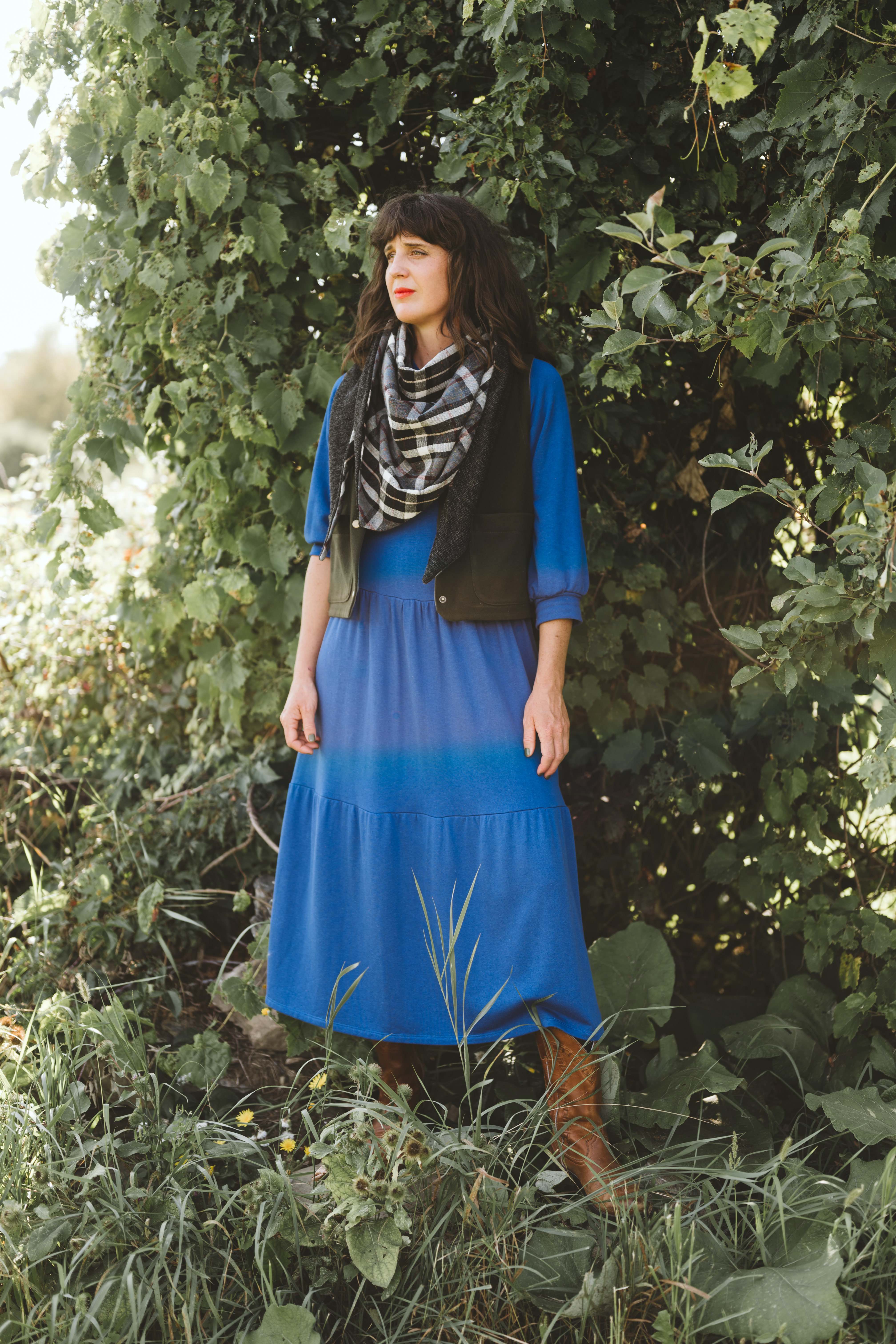 Foulard triangle carreaux