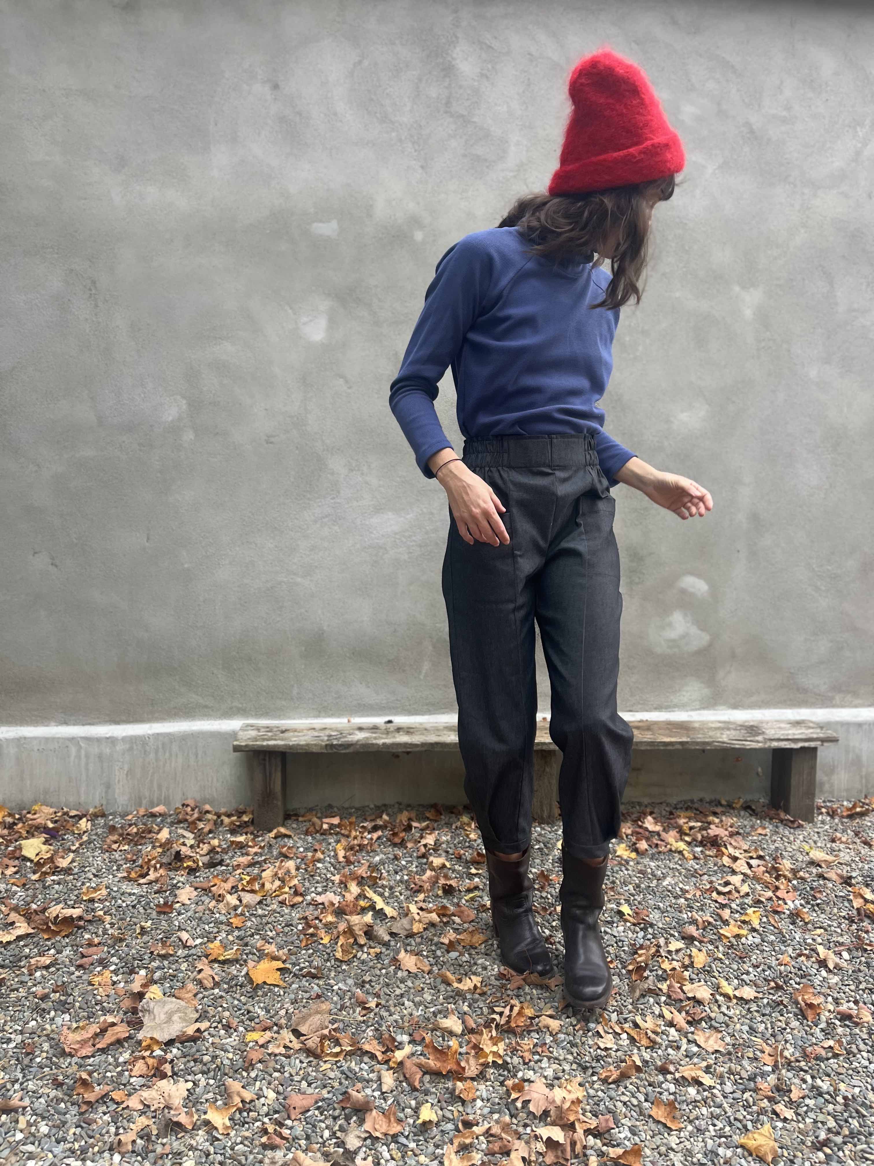 Pantalon NYSSA denim noir