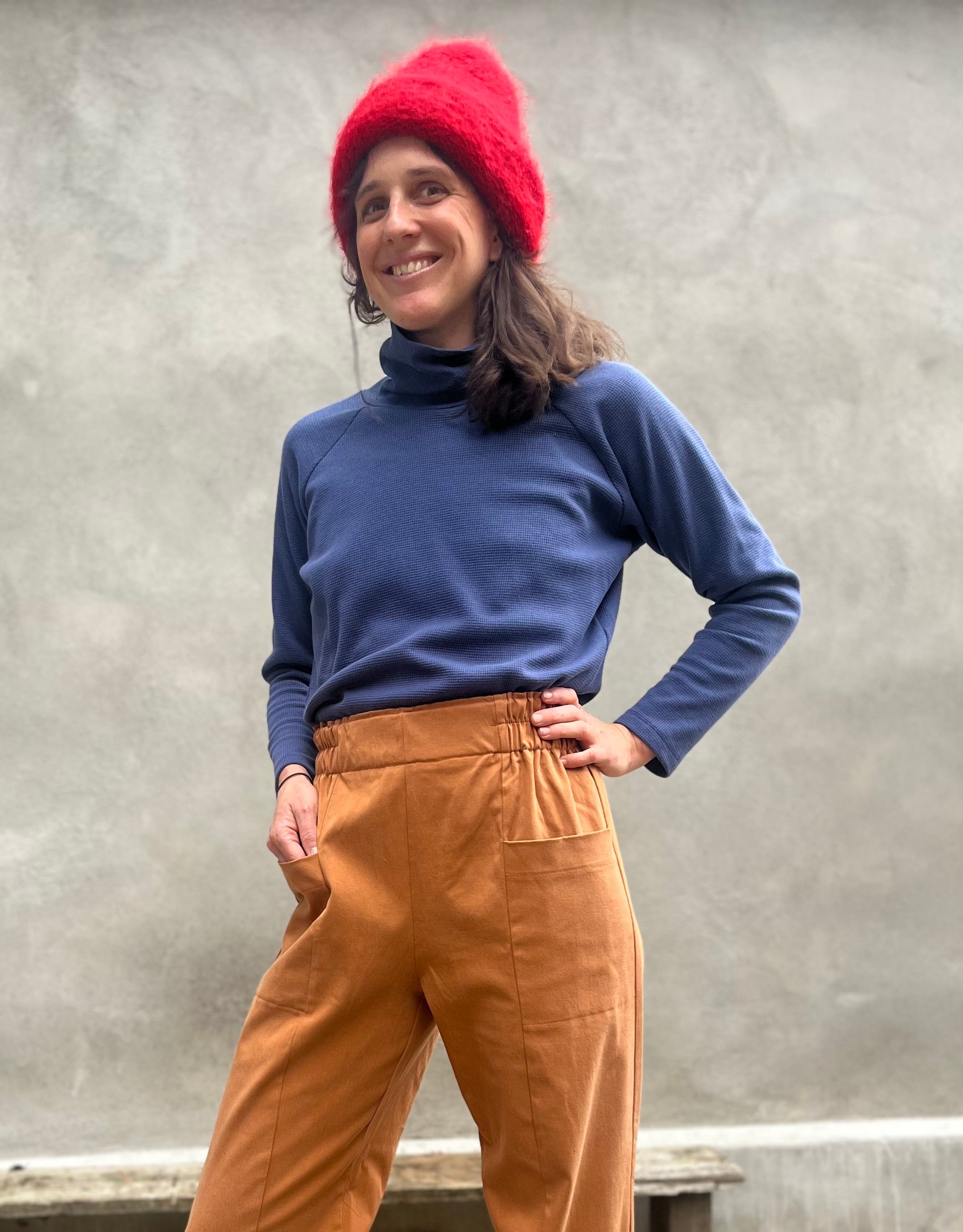 Pantalon NYSSA Terracotta -Lyocell coton OEKOTEX