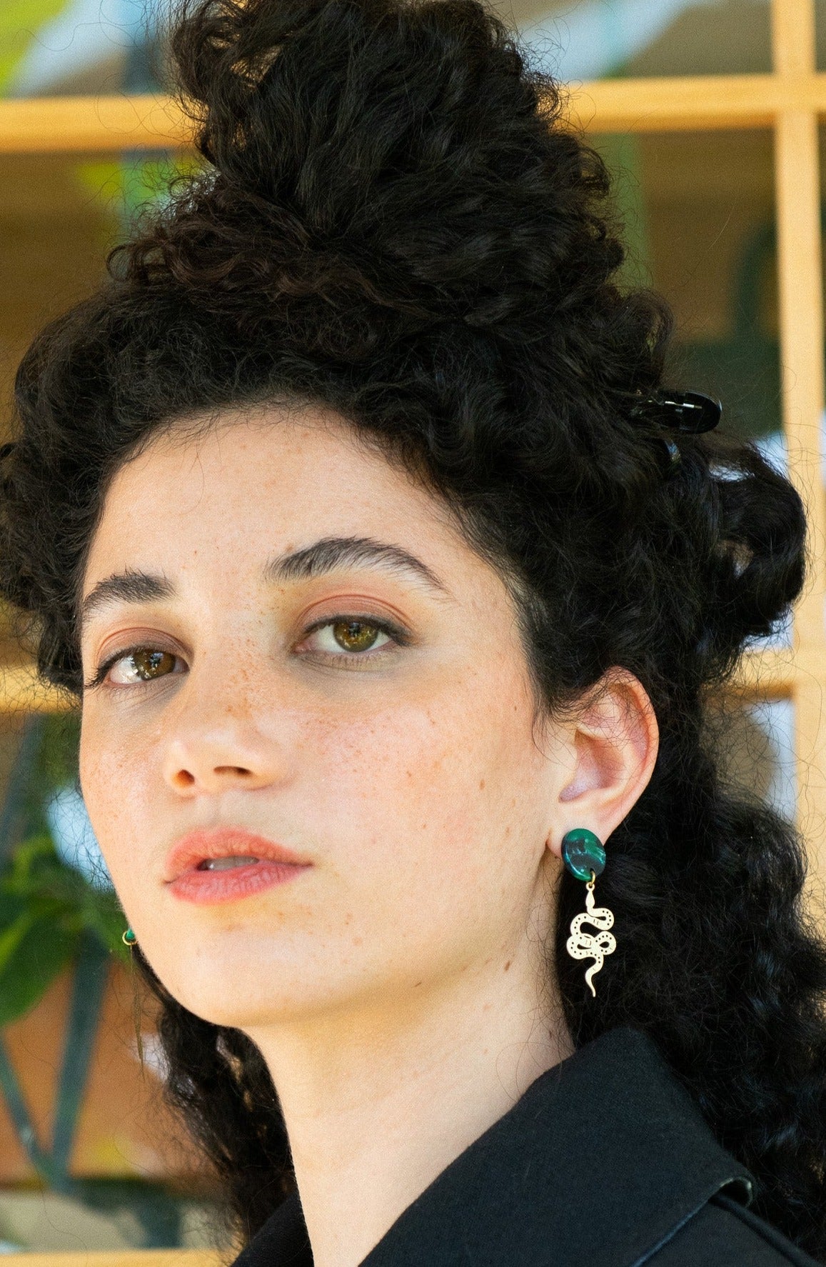 Boucles d'oreilles Serpentin