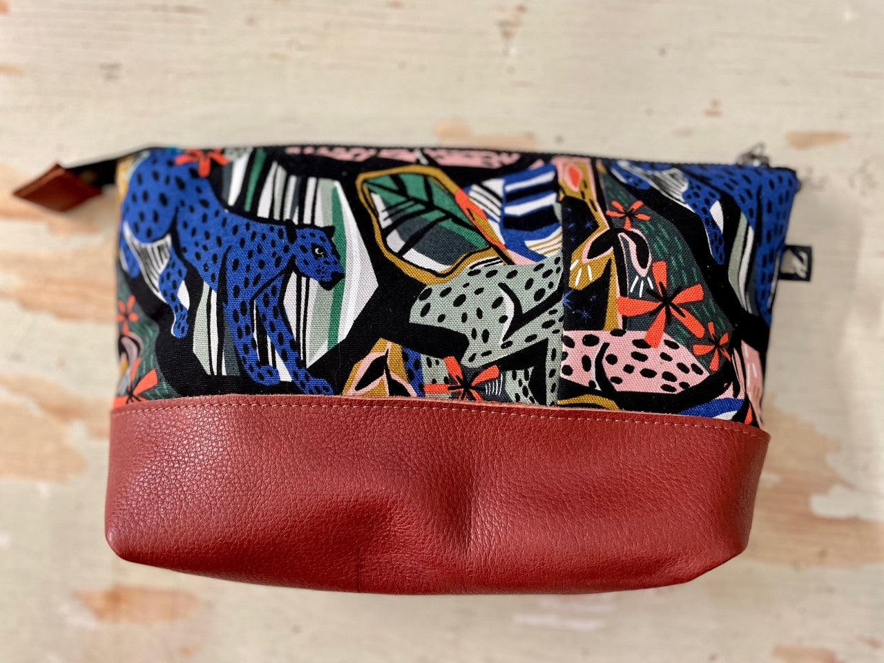 La Trousse - Retailles de tissu et cuir recyclé / Guēpards - KAZAK