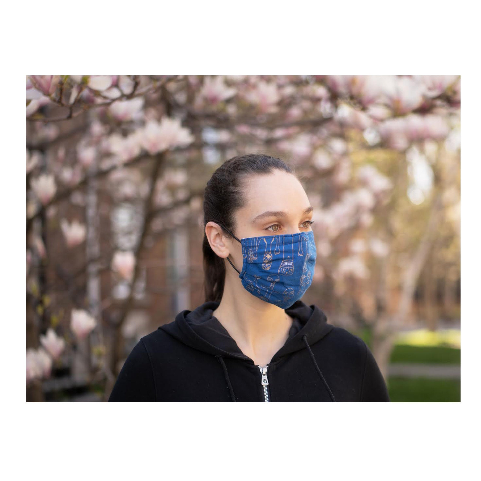 Masque hygiénique ajustable - plusieurs motifs - Coton - KAZAK